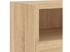 vidaXL 4-Tlg Wohnwand Sonoma-Eiche Holzwerkstoff 3216502
