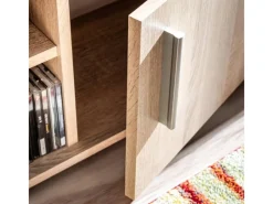 TV-Wände^vidaXL TV Wohnwand mit LED-Leuchten Sonoma Eiche