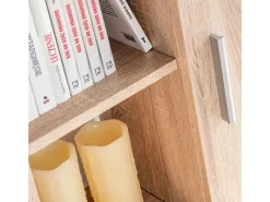 TV-Wände^vidaXL TV Wohnwand mit LED-Leuchten Sonoma Eiche