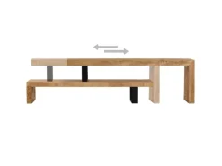 vidaXL TV-Lowboard Massivholz Mango