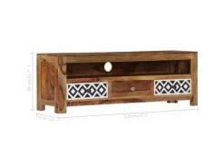 TV-Wände^vidaXL TV-Schrank 120 x 30 x 40 cm Massivholz