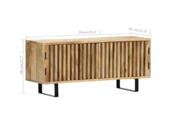 Wohnwände^vidaXL TV-Schrank 90 x 30 x 40 cm Mango-Massivholz
