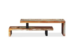 vidaXL TV-Schrank Altholz Massiv Modell 2