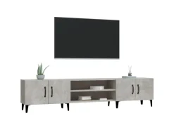 vidaXL TV-Schrank Betongrau 180x31,5x40 cm Holzwerkstoff