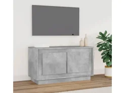 vidaXL TV-Schrank Betongrau 80x35x45 cm Holzwerkstoff