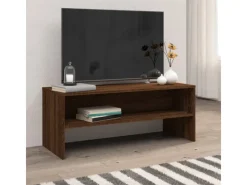 Vasen|Wohnwände^vidaXL TV-Schrank Braun Eichen-Optik 100x40x40 cm Holzwerkstoff
