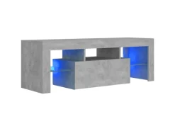 Wohnwände|TV-Wände^vidaXL TV-Schrank mit LED-Beleuchtung Betongrau 120x35x40 cm Modell 2