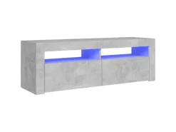 vidaXL TV-Schrank mit LED-Beleuchtung Betongrau 120x35x40 cm Modell 1