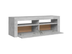 vidaXL TV-Schrank mit LED-Beleuchtung Betongrau 120x35x40 cm Modell 1