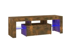 Wohnwände|TV-Wände^vidaXL TV-Schrank mit LED-Leuchten Räuchereiche 120x35x40 cm Modell 4