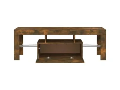 Wohnwände|TV-Wände^vidaXL TV-Schrank mit LED-Leuchten Räuchereiche 120x35x40 cm Modell 4