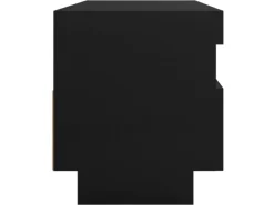 Wohnwände|TV-Wände^vidaXL TV-Schrank mit LED-Leuchten Schwarz 100x35x40 cm