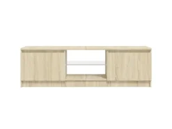 Wohnwände|TV-Wände^vidaXL TV-Schrank mit LED-Leuchten Sonoma-Eiche 120x30x35,5 cm