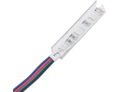 vidaXL TV-Schrank mit LED-Leuchten Braun Eichen-Optik 120x30x50 cm