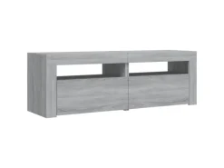 vidaXL TV-Schrank mit LED-Leuchten Grau Sonoma 120x35x40 cm Modell 1