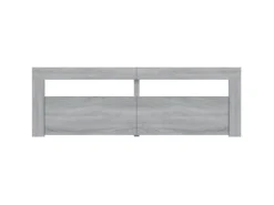 vidaXL TV-Schrank mit LED-Leuchten Grau Sonoma 120x35x40 cm Modell 1