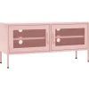 TV-Wände^vidaXL TV-Schrank Rosa 105x35x50 cm Stahl