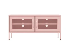 TV-Wände^vidaXL TV-Schrank Rosa 105x35x50 cm Stahl