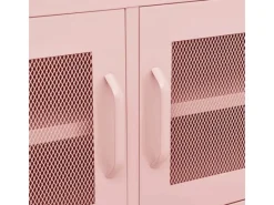 TV-Wände^vidaXL TV-Schrank Rosa 105x35x50 cm Stahl