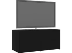 vidaXL TV-Schrank Schwarz 80x34x36 cm Holzwerkstoff