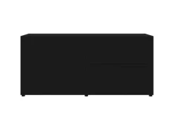 vidaXL TV-Schrank Schwarz 80x34x36 cm Holzwerkstoff