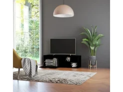 Wohnwände^vidaXL TV-Schrank Schwarz 120x34x37 cm Holzwerkstoff Modell 1
