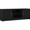 TV-Wände^vidaXL TV-Schrank Schwarz 102x30x37,5 cm Holzwerkstoff