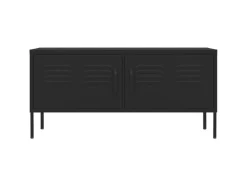 Wohnwände|TV-Wände^vidaXL TV-Schrank Schwarz 105x35x50 cm Stahl Modell 1