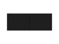 vidaXL TV-Schrank Schwarz 80x30x30 cm Holzwerkstoff