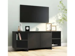 Schränke^vidaXL TV-Schrank Schwarz 130x35x50 cm Holzwerkstoff