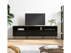 TV-Wände^vidaXL TV-Schrank Schwarz 150x30x44,5 cm Holzwerkstoff Modell 5