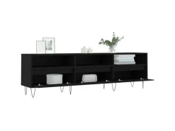 TV-Wände^vidaXL TV-Schrank Schwarz 150x30x44,5 cm Holzwerkstoff Modell 5