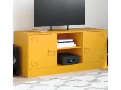 Wohnwände|TV-Wände^vidaXL TV-Schrank Senfgelb 99x39x44 cm Stahl Modell 3