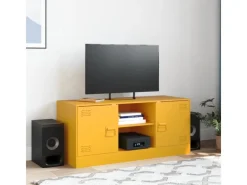 Wohnwände|TV-Wände^vidaXL TV-Schrank Senfgelb 99x39x44 cm Stahl Modell 3