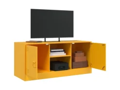 Wohnwände|TV-Wände^vidaXL TV-Schrank Senfgelb 99x39x44 cm Stahl Modell 3