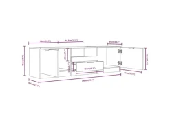 Sideboards^vidaXL TV-Schrank Sonoma-Eiche 140x35x40 cm Holzwerkstoff