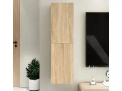vidaXL TV-Schrank Sonoma-Eiche 30,5x30x110 cm Holzwerkstoff