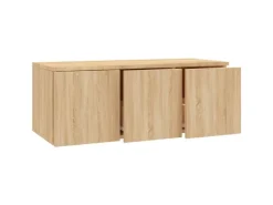 vidaXL TV-Schrank Sonoma-Eiche 80x34x30 cm Holzwerkstoff