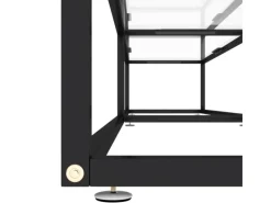 Wohnwände^vidaXL TV-Schrank Transparent 220x40x40,5 cm Hartglas