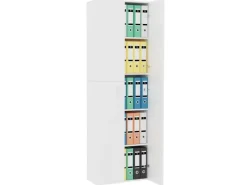 Schränke^vidaXL TV-Schrank Weiß 60x32x190 cm Holzwerkstoff