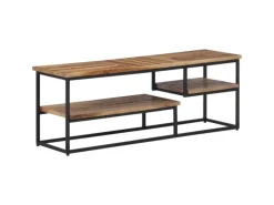 TV-Wände^vidaXL TV-Schrank 110x30x39 cm Massivholz Teak