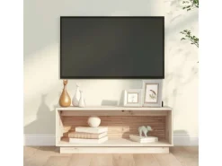 vidaXL TV-Schrank 90x35x35 cm Massivholz Kiefür
