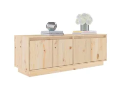 vidaXL TV-Schrank 110x34x40 cm Massivholz Kiefür