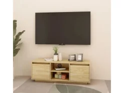 TV-Wände^vidaXL TV-Schrank 110x30x40 cm Massivholz Kiefür