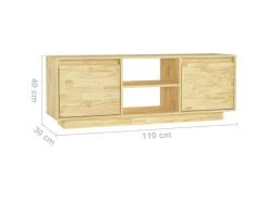 TV-Wände^vidaXL TV-Schrank 110x30x40 cm Massivholz Kiefür