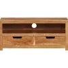 TV-Wände^vidaXL TV-Schrank 88x35x40 cm Massivholz Akazie