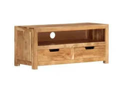TV-Wände^vidaXL TV-Schrank 88x35x40 cm Massivholz Akazie