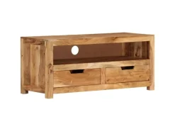 TV-Wände^vidaXL TV-Schrank 88x35x40 cm Massivholz Akazie