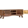 vidaXL TV-Schrank 110x30x40 cm Raues Mangoholz Modell 1