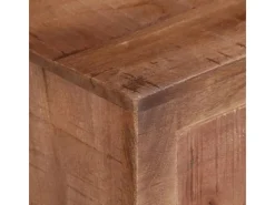 vidaXL TV-Schrank 110x30x40 cm Raues Mangoholz Modell 1